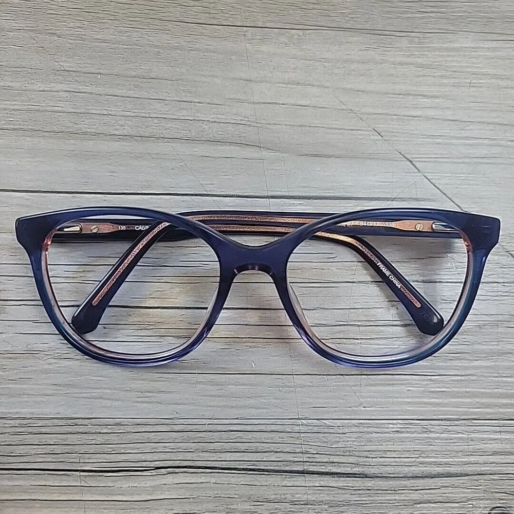 Calvin Klein Jeans CKJ305 437 Eyeglasses Frames Only Full Rim‎ 54-17-135 Blue